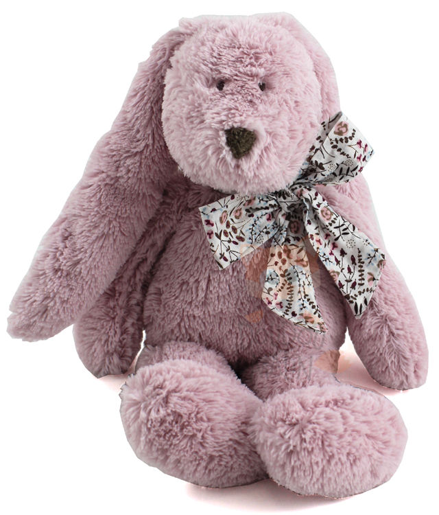  flore peluche lapin rose noeud liberty 